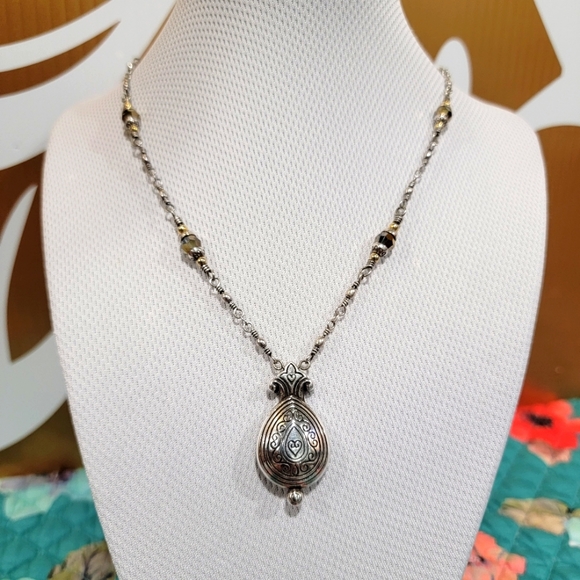 EXTREMELY RARE BRIGHTON AMERICAN BEAUTY TOPAZ  CRYSTAL  NECKLACE NWOT - Picture 8 of 8